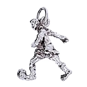 925 Silver Footballer Charm 3.4g Preowned