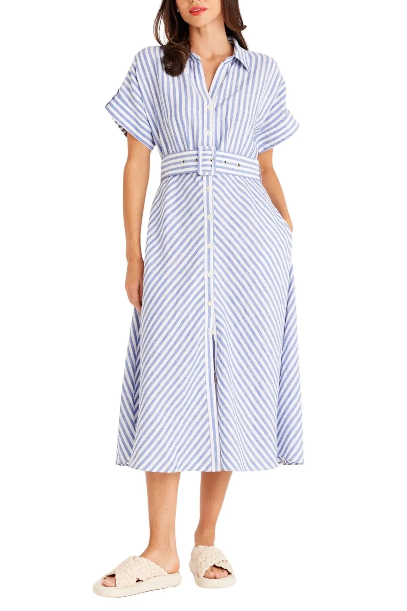 AEGEAN LINEN DRESS - CSS23352