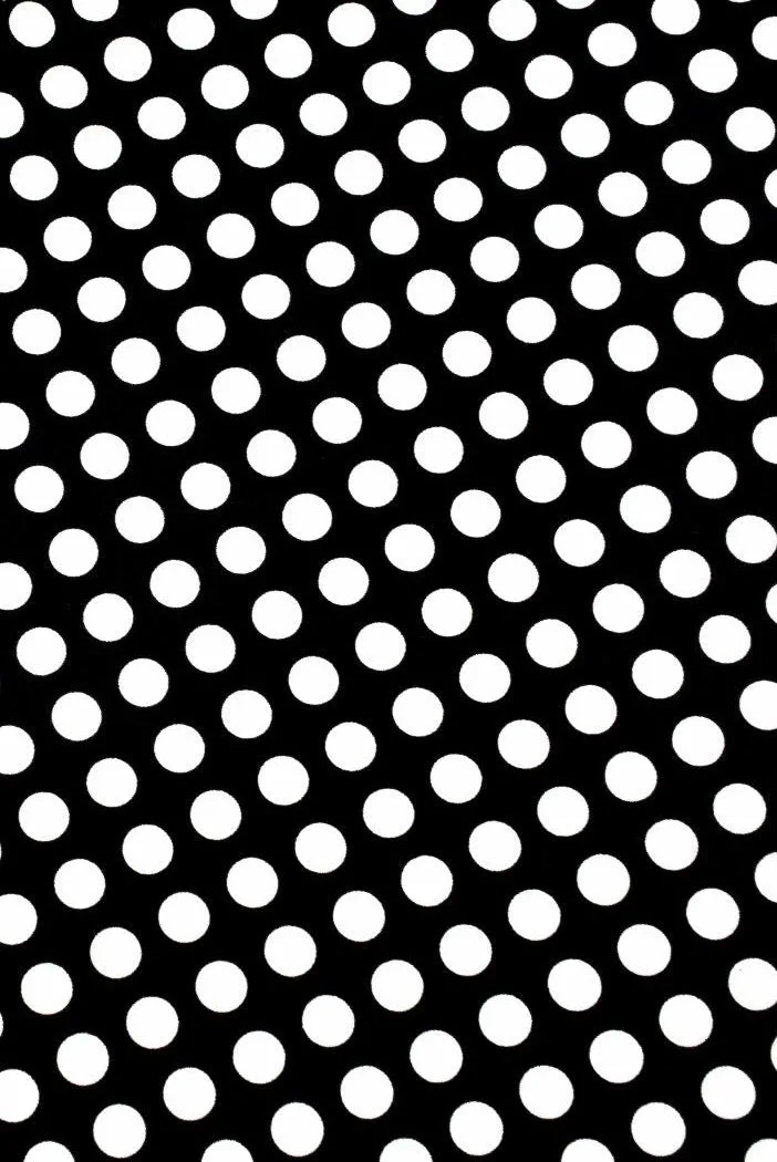 Black and White Polka Dot Fabric