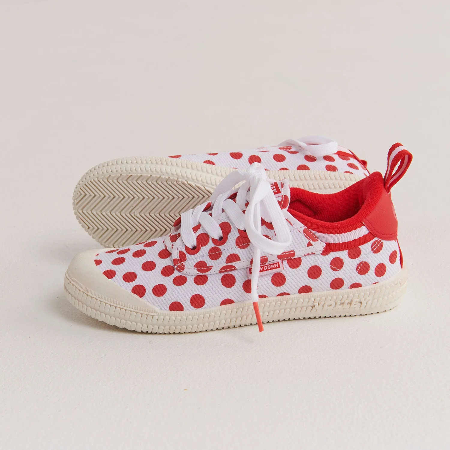 Kip&Co X Volley Red Polka Dot Heritage Sneaker