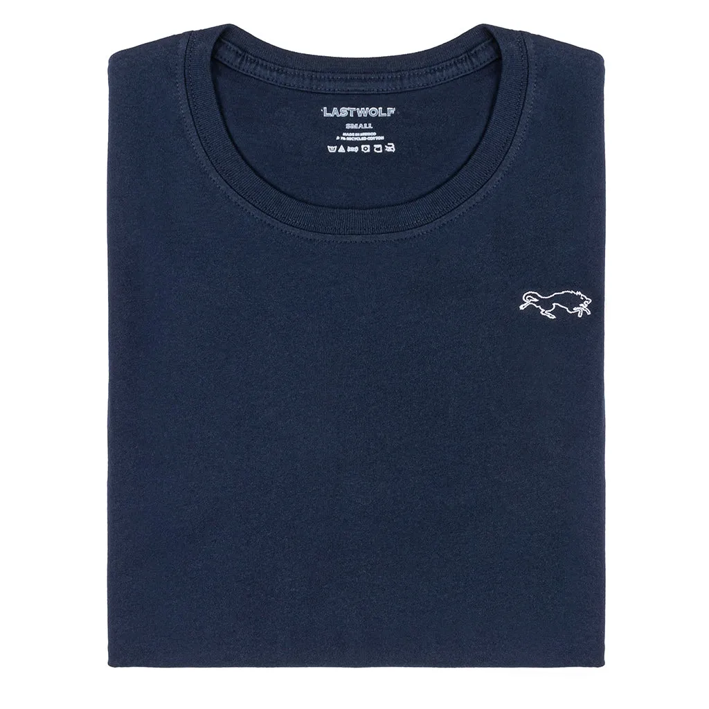 LASTWOLF LOGO T-SHIRT - NAVY