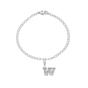 Letter W Starter Charm Bracelet