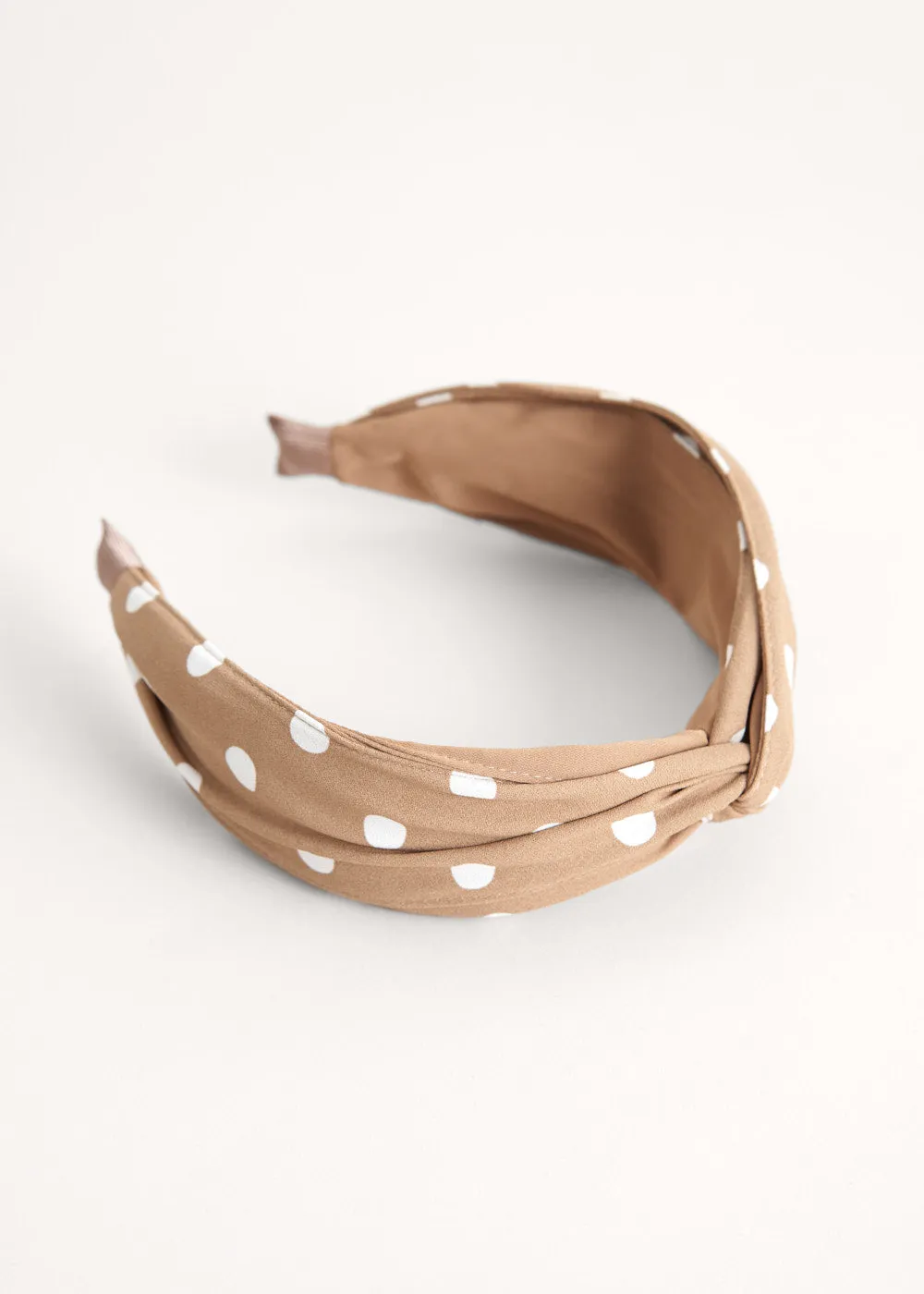 LILLIAN SPOT HEADBAND - BROWN