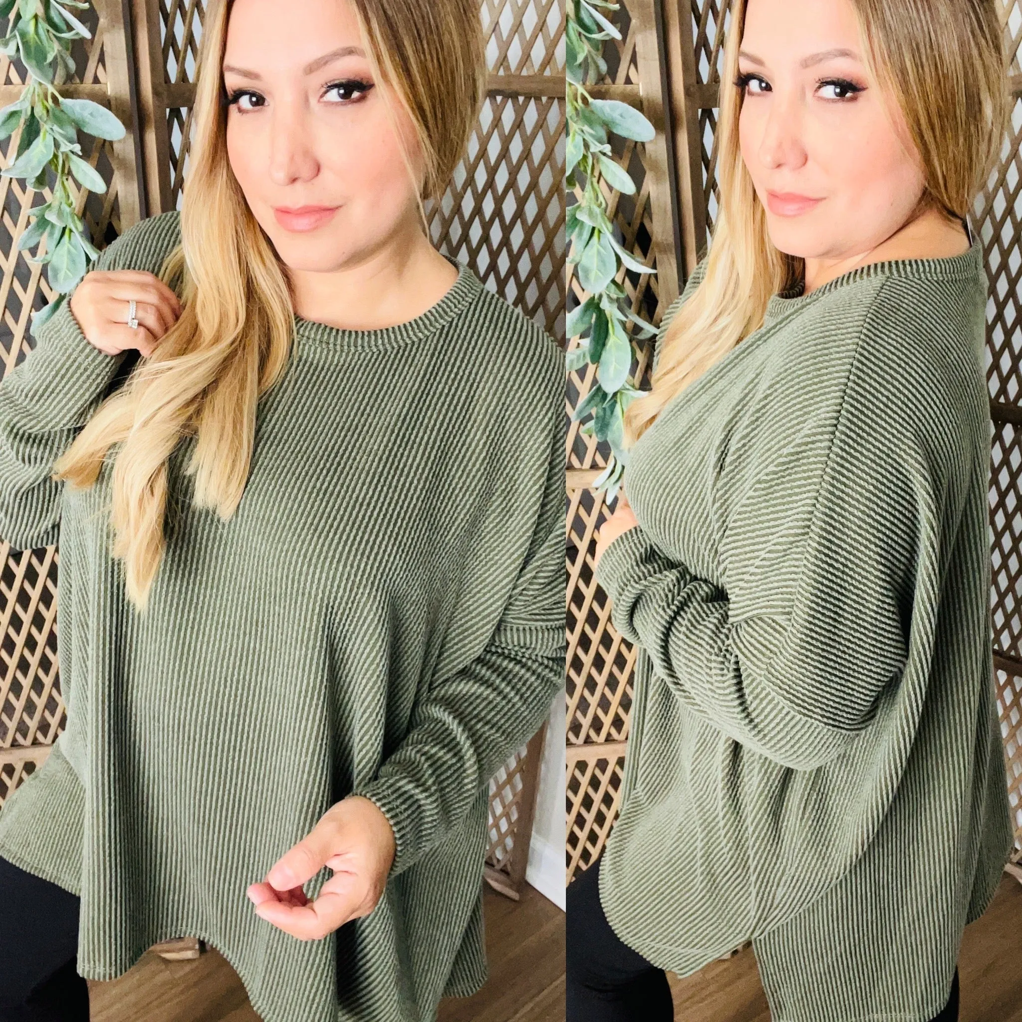 Long Sleeve Tunic: Olive