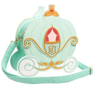 Loungefly Cinderella Reversible Pumpkin Carriage Crossbody Purse - Entertainment Earth Exclusive