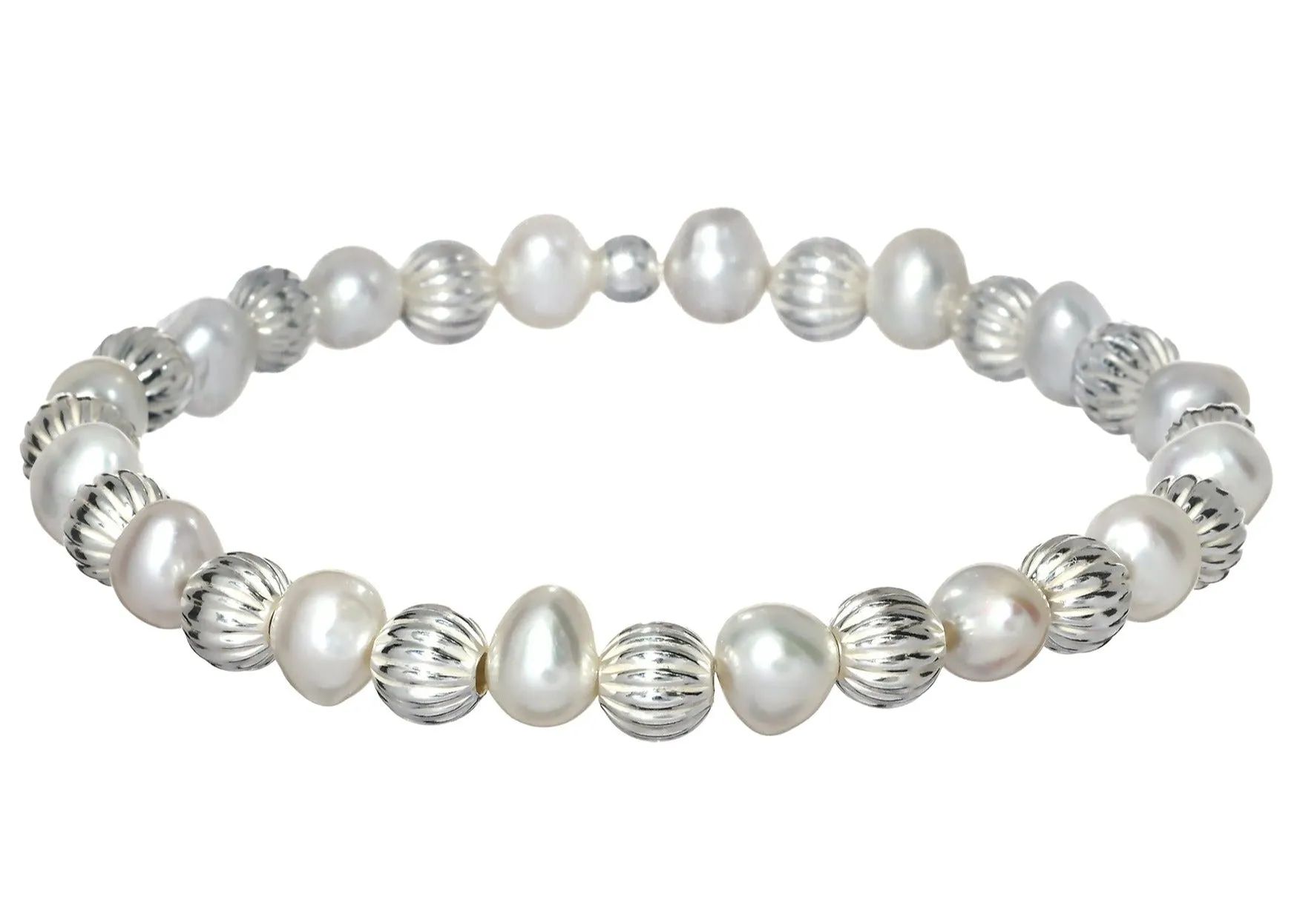 "MIA" 14k gold-filled & pearl beaded bracelet