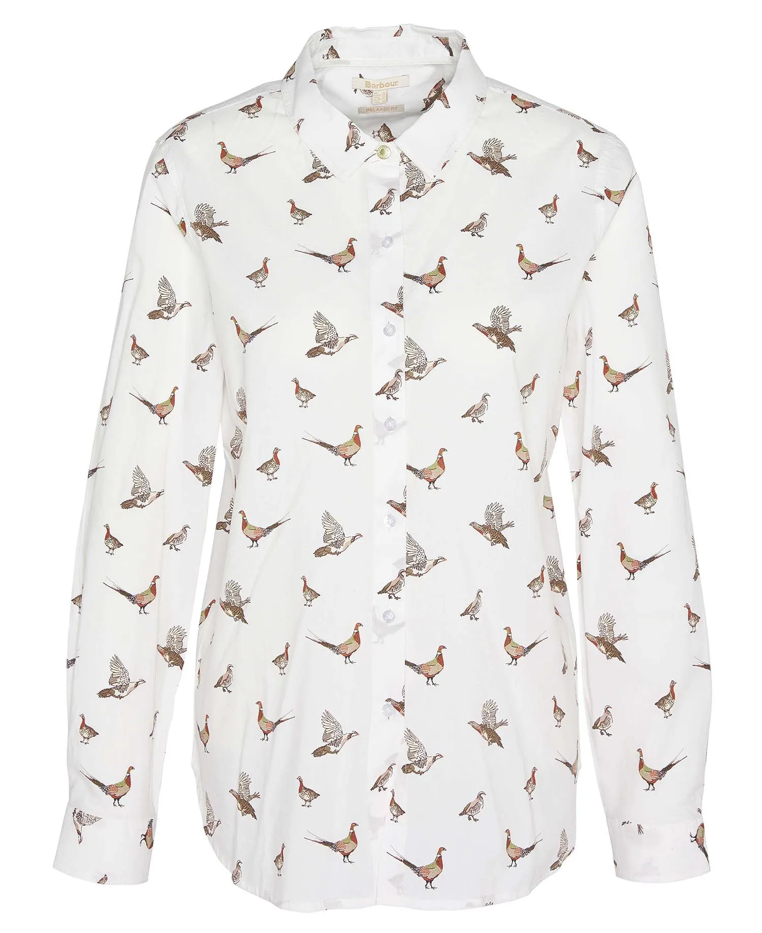 Safari Relaxed Long-Sleeved Shirt - Grouse Print