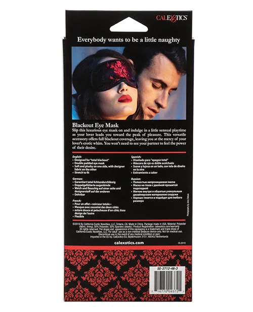 Scandal Black Out Eyemask -  Black/Red